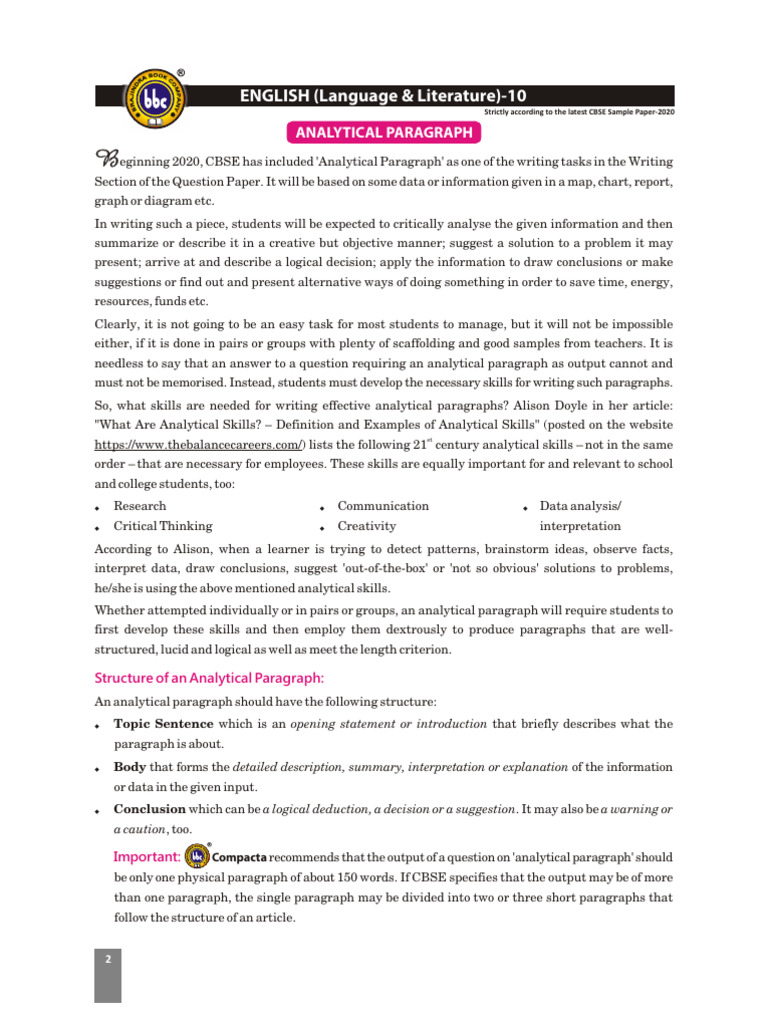Guide to Writing Analytical Paragraphs | PDF | Oil Refinery | Air Pollution