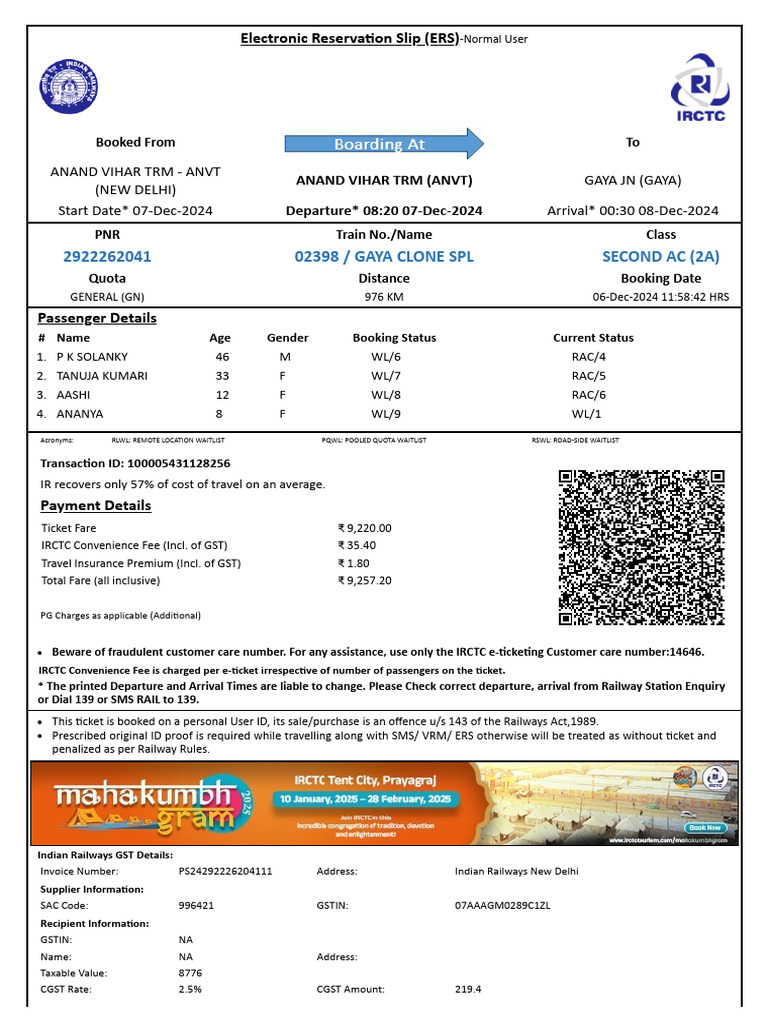 2922262041 | PDF | Identity Document | Payments