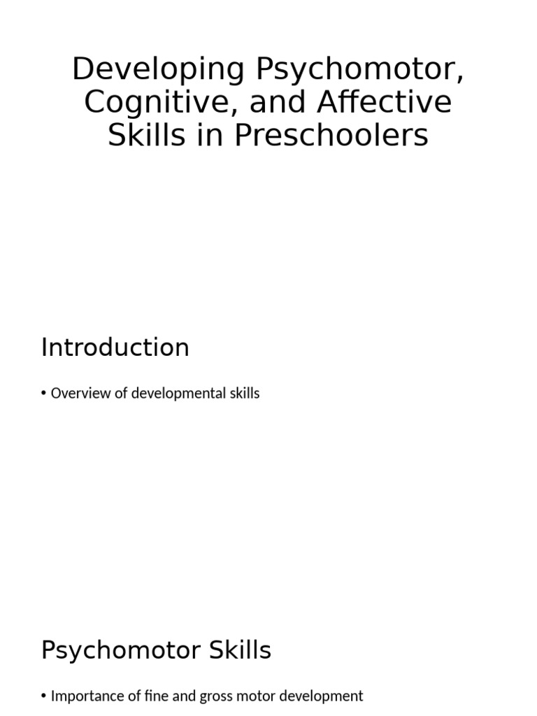 Preschool Developmental Skills Guide | PDF