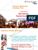 2008 Kleeneze Malsway Marketing Plan: Mal Carrison Penmal Associates