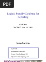 Logical Standby For Reporting FCR