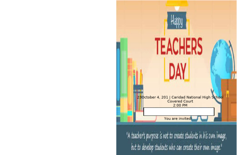 Program For Teachers Day 1 | PDF
