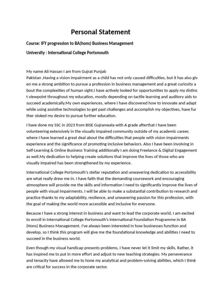 Vision Impairment & Business Aspirations | PDF | Learning | Cognition