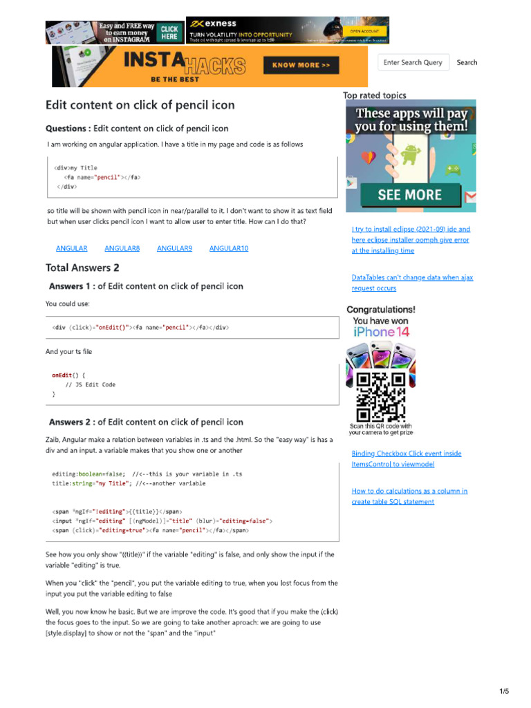 Edit .Angular | PDF