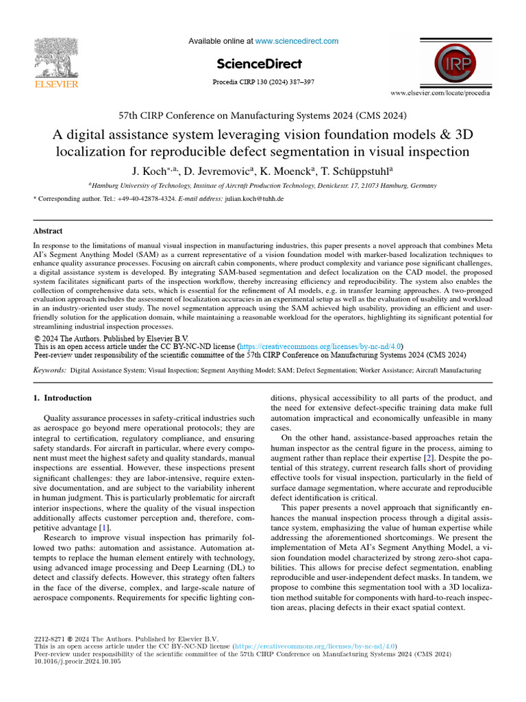 A Digital Assistance System Leveraging Vision Foundation Models - 2024 ...
