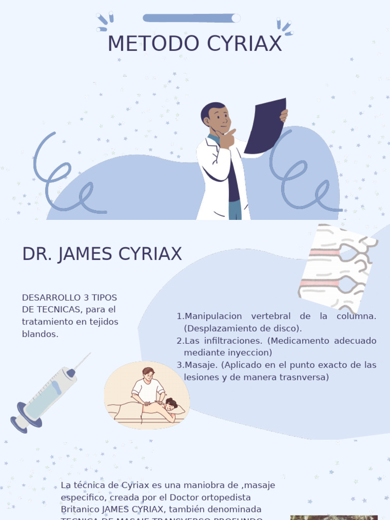 Método Cyriax en Fisioterapia | PDF | Tendón | Masaje