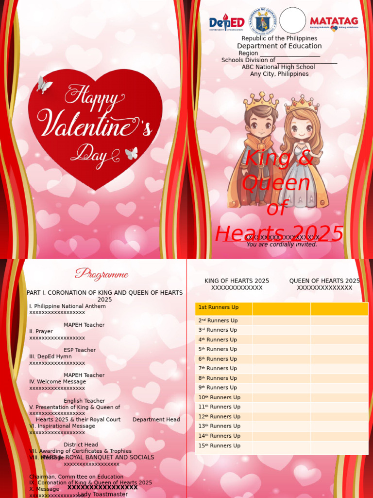 King and Queen of Hearts 2025 Program | PDF