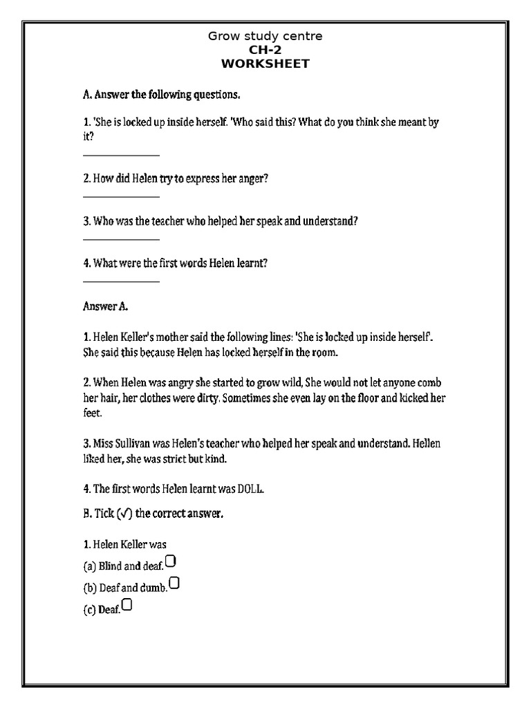 HELLEN KELLER PDF