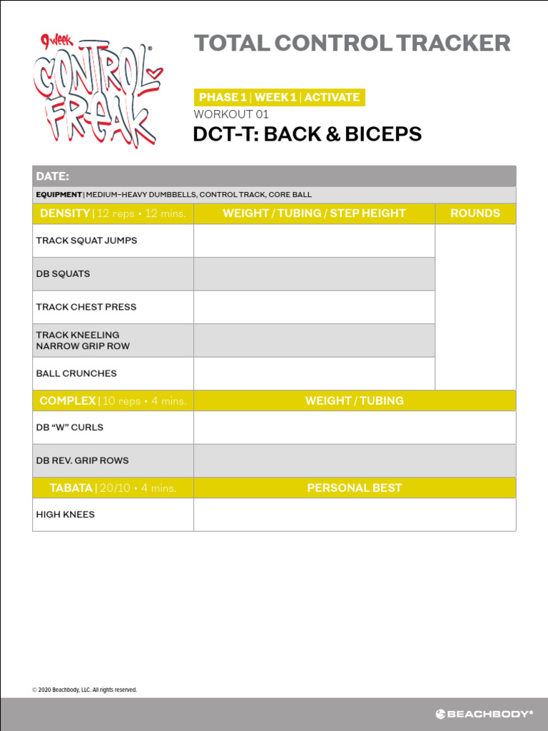 Total Body Workout Plan: Phase 1 | PDF | Weight Training