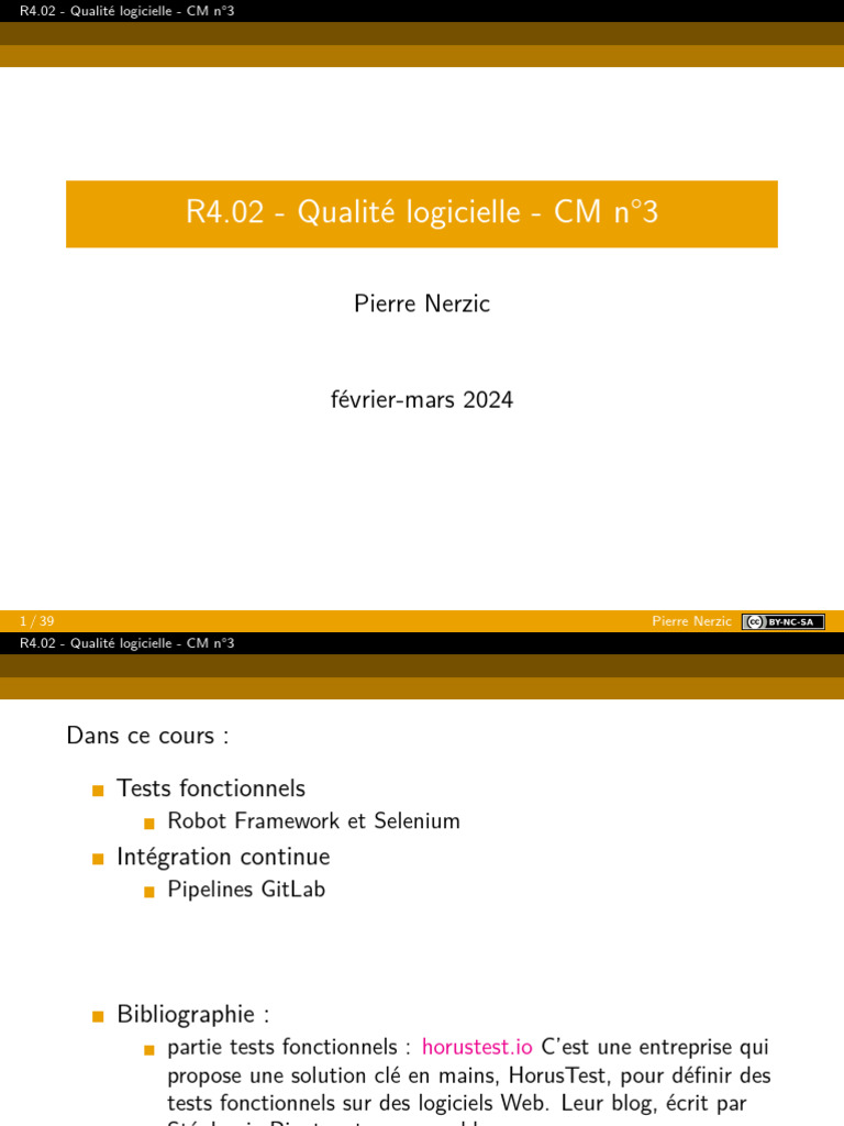 Guide sur Robot Framework et Tests Fonctionnels | PDF | Test de ...
