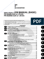 Mitsubishi S500E VFD Basic Manual
