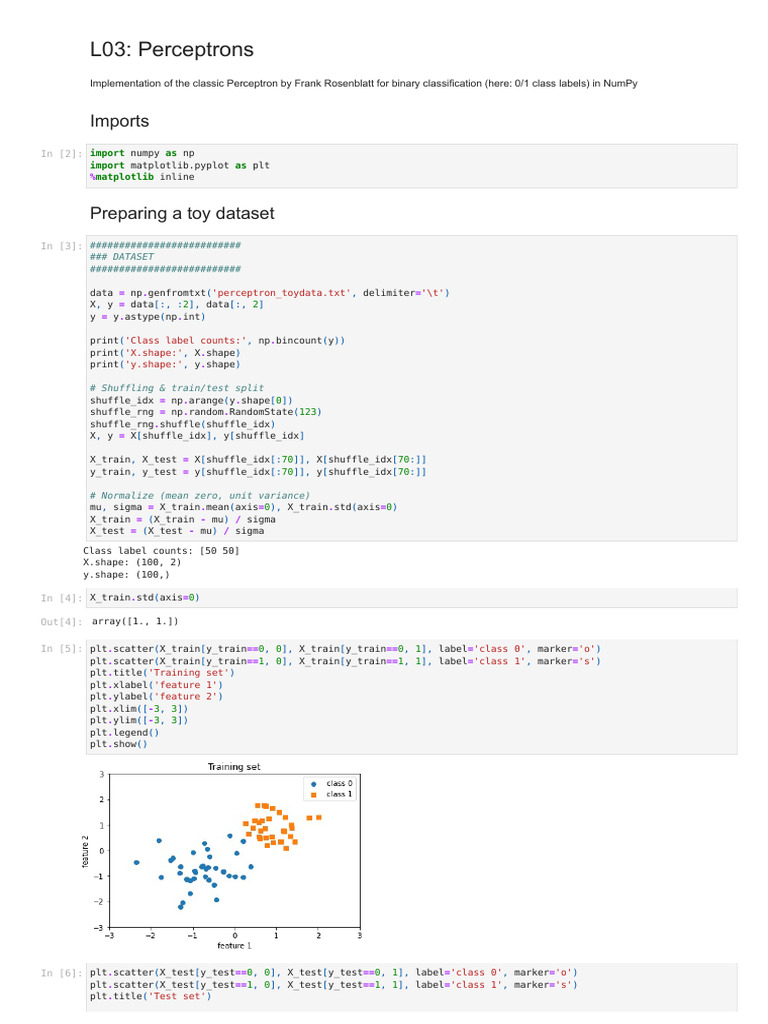 Perceptron numpy pdf accuracy and precision algorithms