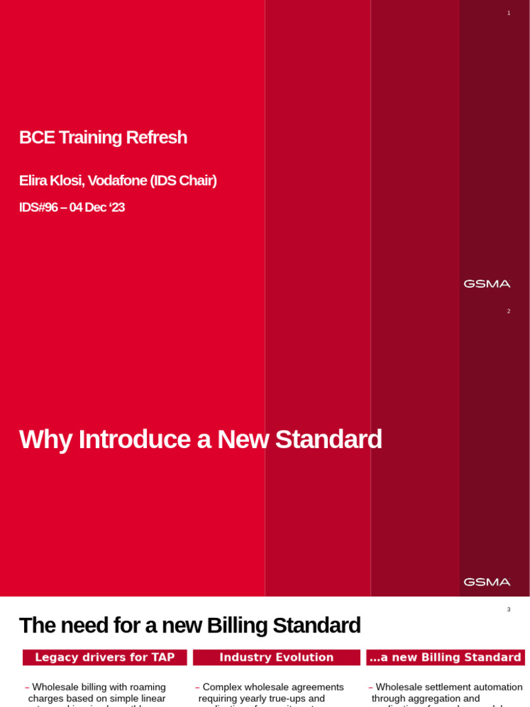 BCE Training Overview and Standards | PDF | Roaming | Invoice