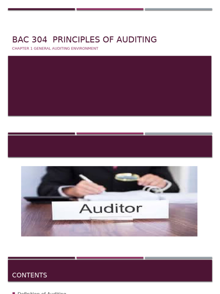 Principles of Auditing Overview | PDF | Audit | Accounting