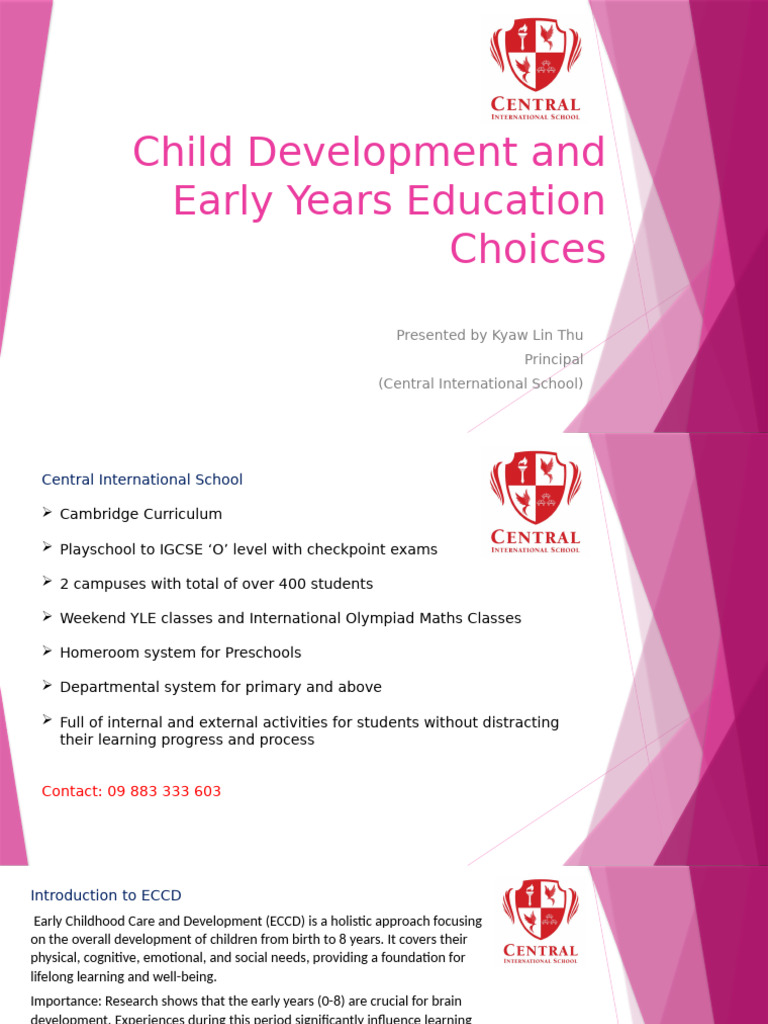 Child Development in Early Education Choices | PDF | Learning Styles ...