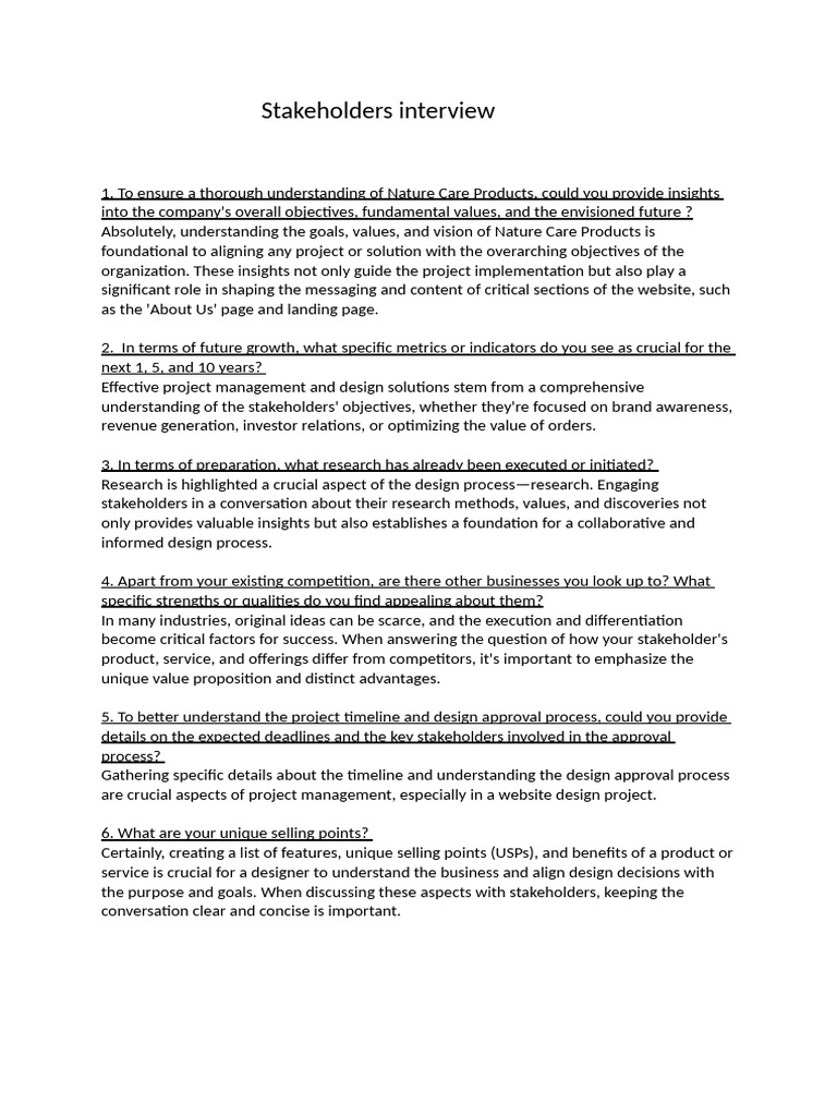 Stakeholder Management for Project Success | PDF | Project Management ...