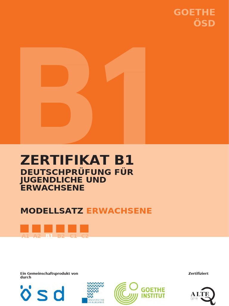 b1 Modellsatz Erwachsene | PDF