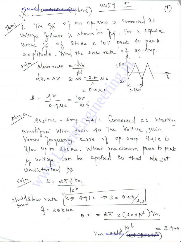 Ec8453 Lic Problems | PDF