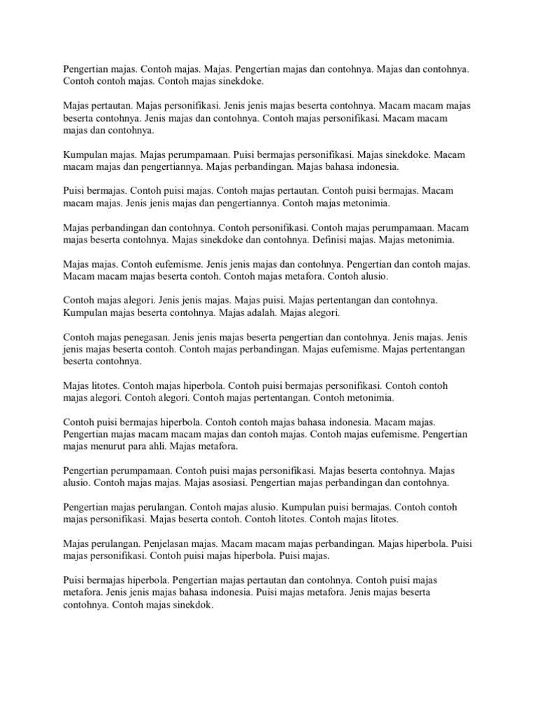 Pengertian Majas Pdf