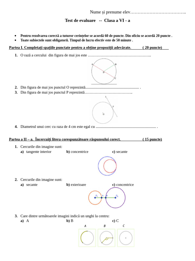 Test Cerc Ces | PDF
