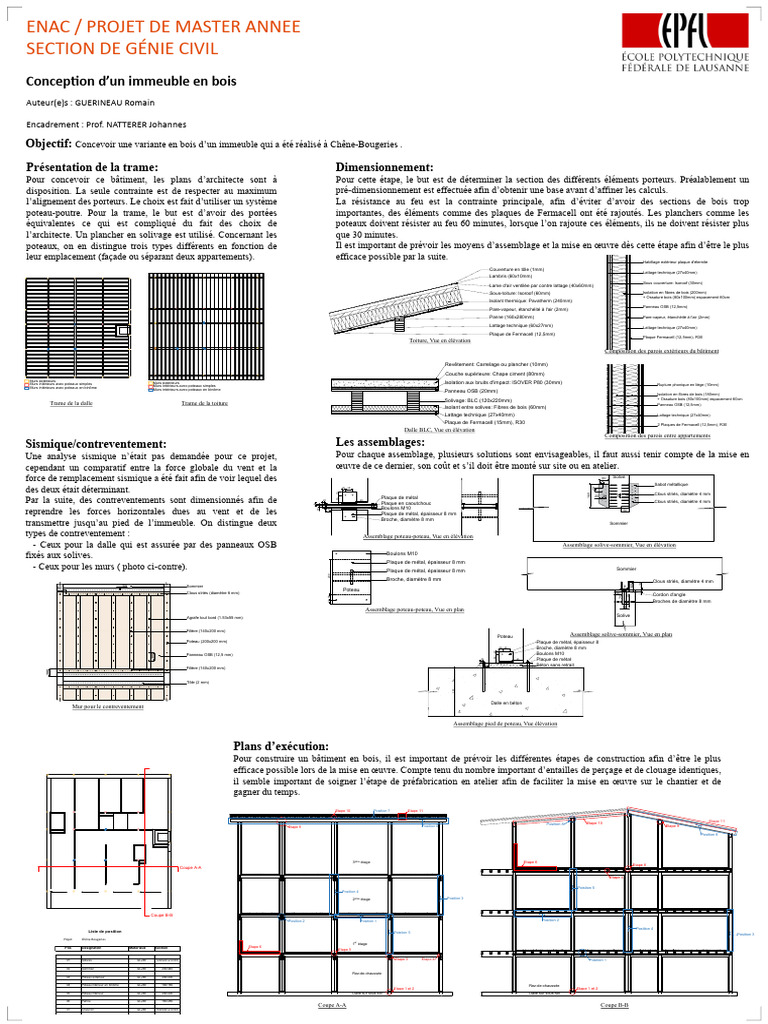 Conception d'un immeuble en bois | PDF | Bois (matériau de construction ...