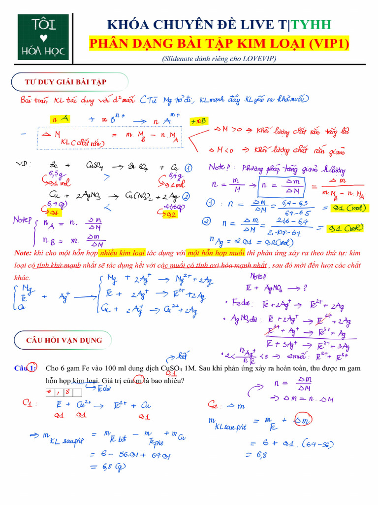Live 50 Phan Dang Bai Tap Kim Loai Vip1 | PDF