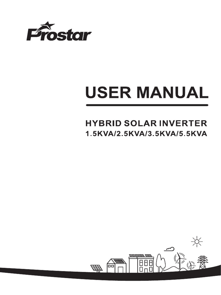 Prostar Inverter User Manual | PDF | Battery Charger | Power Inverter