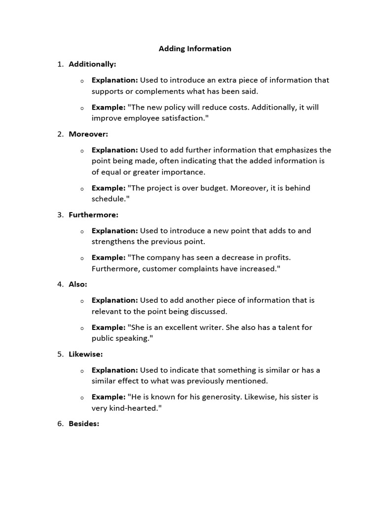 01 Additionally | PDF