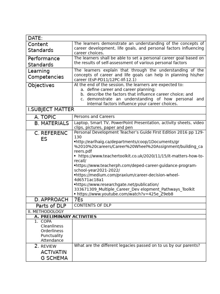 Lesson Plan (Guide For Demo) | PDF | Project Based Learning | Learning