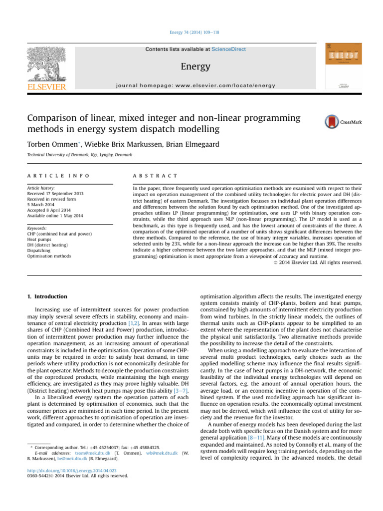 1 s2.0 S0360544214004368 Main | PDF | Mathematical Optimization | Power ...