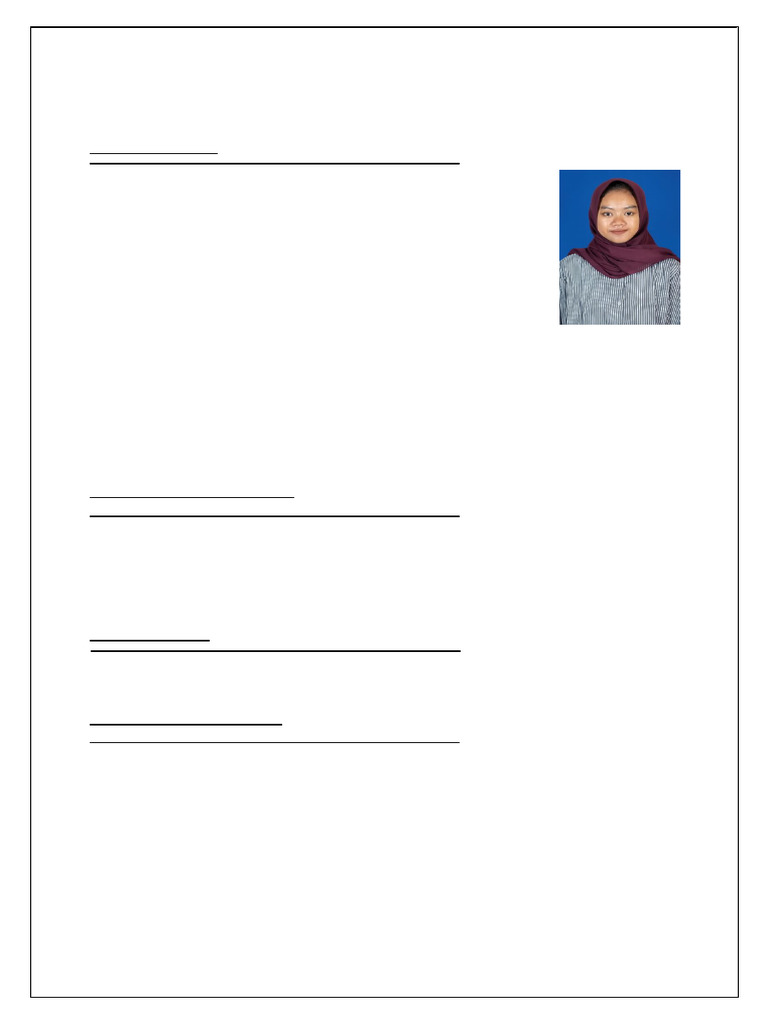 Biodata DEA AYU PERTIWI 2025 | PDF