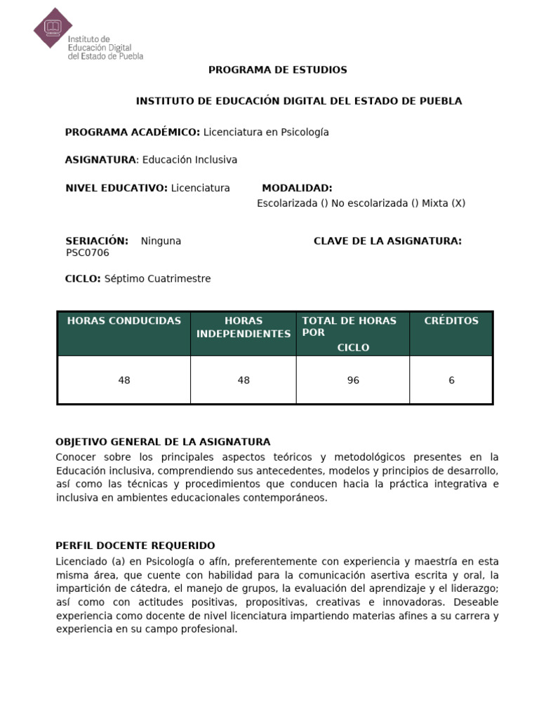 Educación Inclusiva en el Aula | PDF | Inclusión (Educación) | Sicología