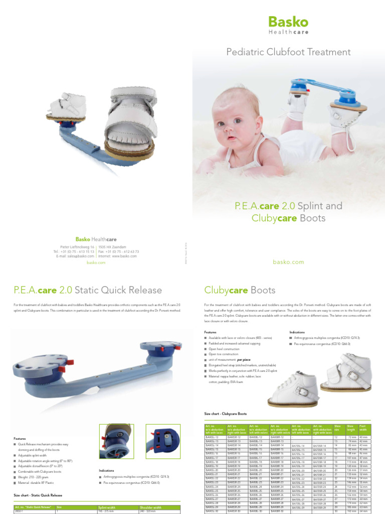 Pediatric Clubfoot Treatment Solutions | PDF | Boot | Shoe