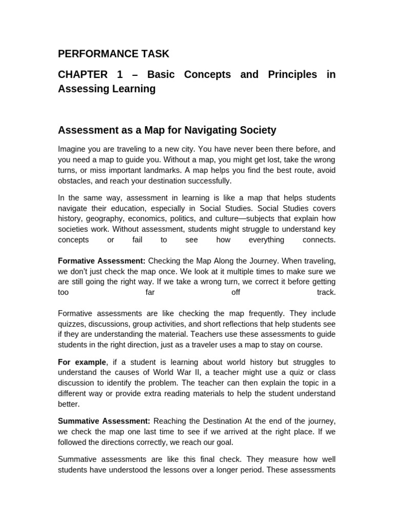 Assessment - As - A - Map 4.05 | PDF | Educational Assessment | Learning