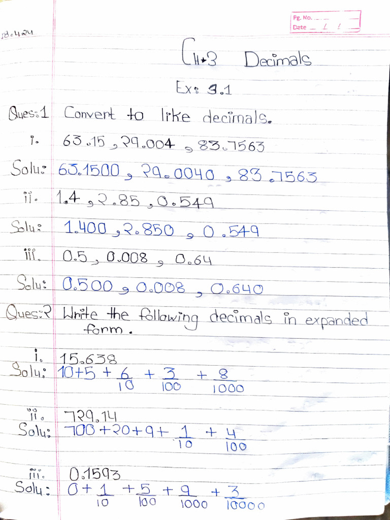 Class 7th Maths | PDF