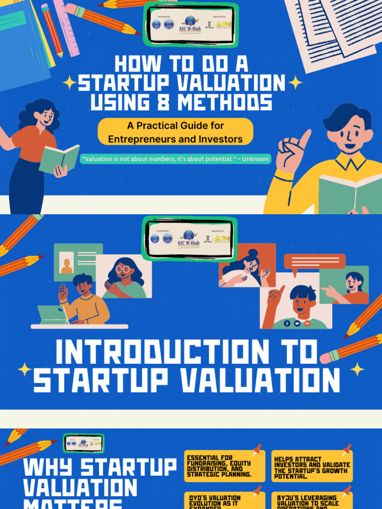8 Methods for Startup Valuation Guide | PDF | Valuation (Finance ...