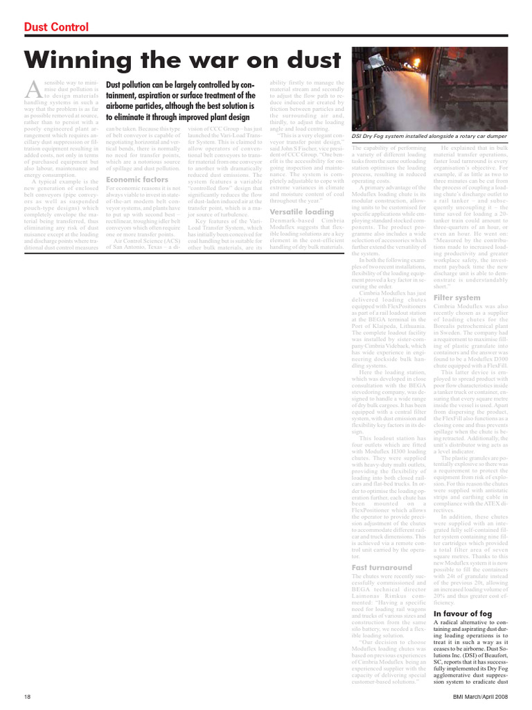 Effective Dust Control Strategies | PDF