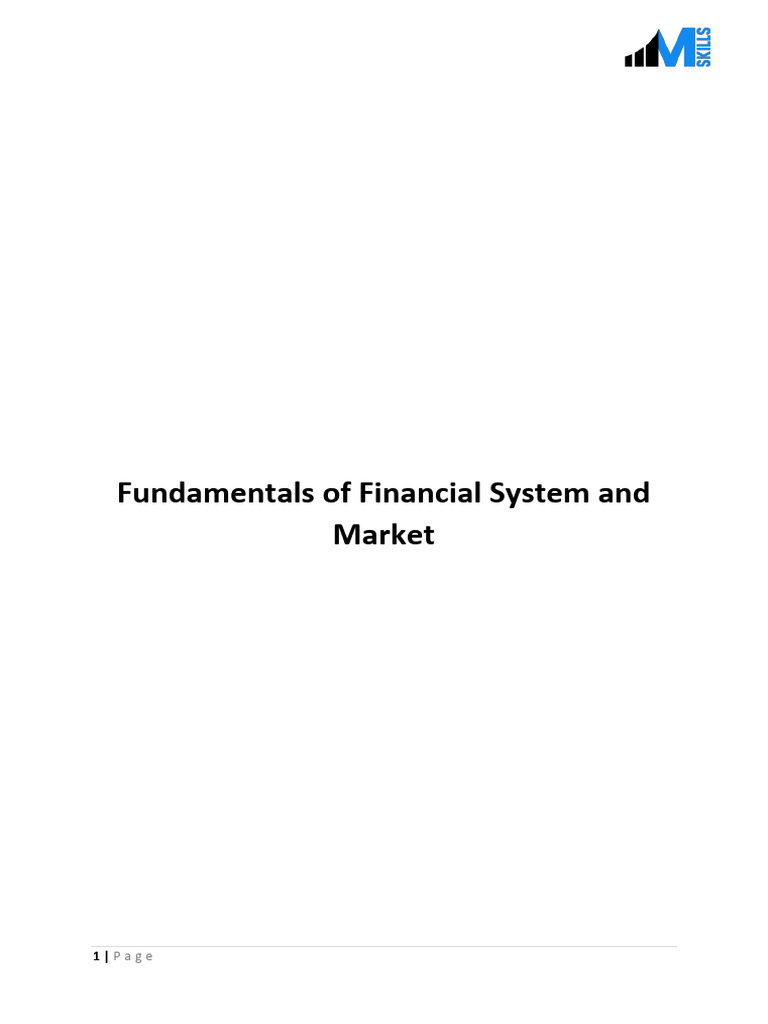 Financial System and Market Fundamentals | PDF | Bonds (Finance) | Stocks