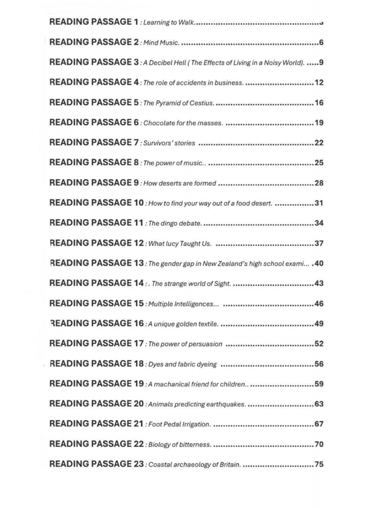 Reading Set 1 | PDF