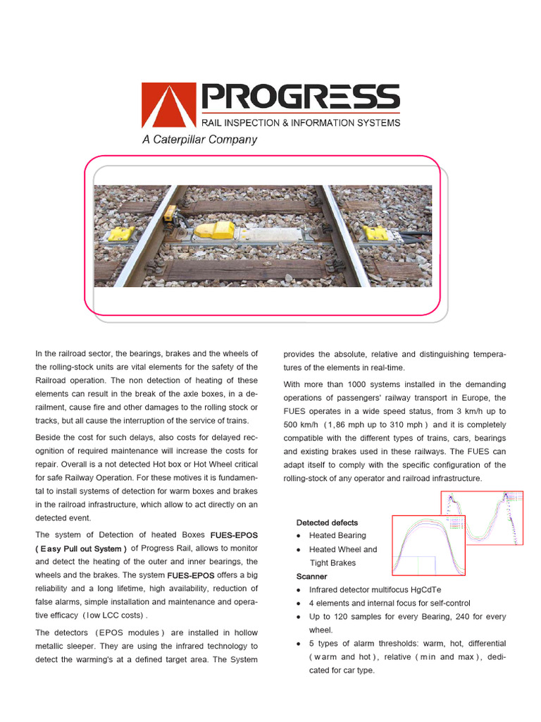 FUES-EPOS Hot Box Detection System | PDF | Rail Transport | Train