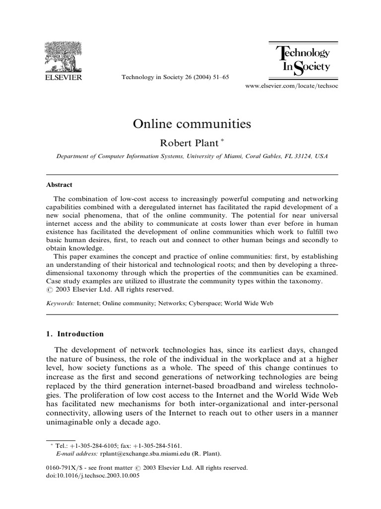 Understanding Online Communities | PDF | Internet | World Wide Web