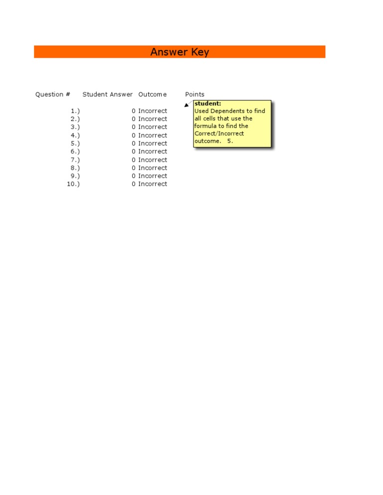 RW19Shaun Answer Sheet | PDF
