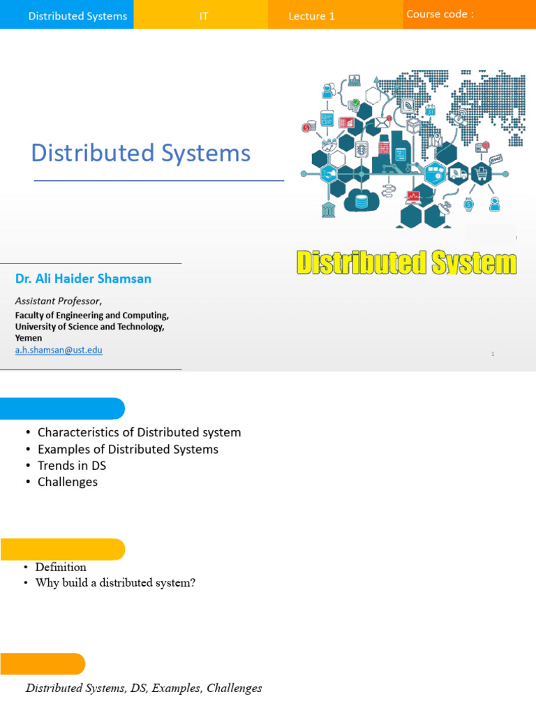 Overview of Distributed Systems Concepts | PDF | Personal Digital ...