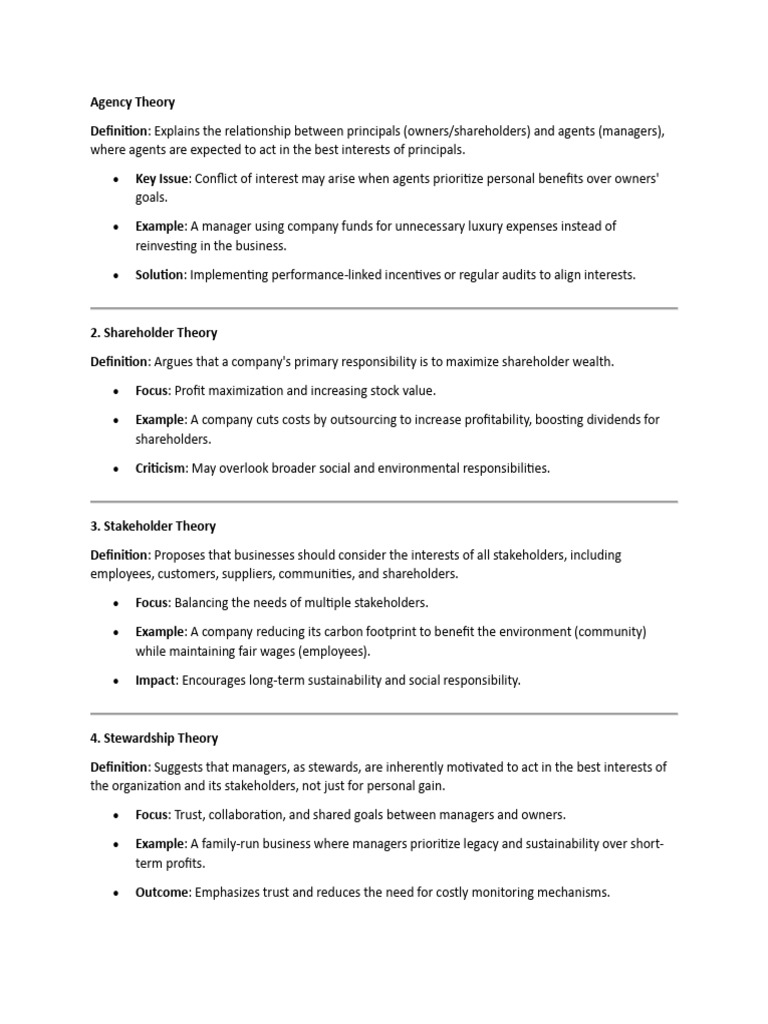 Oe Notes 3 Pdf Corporate Governance Governance