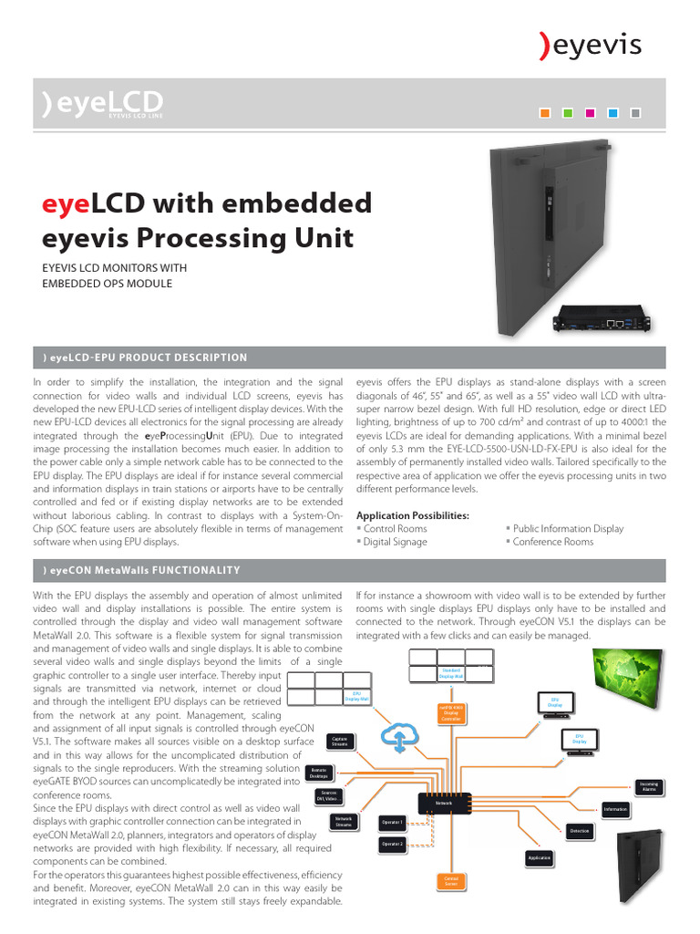 Eye-Lcd-Epu Datasheet en | PDF | Computer Monitor | Liquid Crystal Display