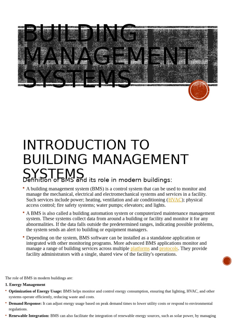BMS and Central Vacuum Integration | PDF | Air Conditioning | Building ...
