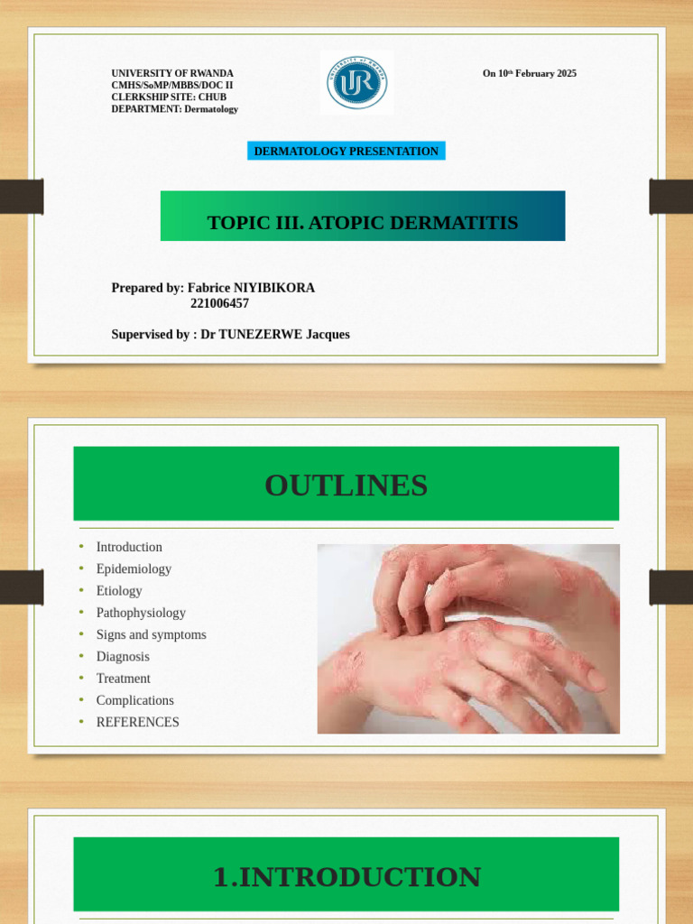 Overview of Atopic Dermatitis | PDF | Dermatitis | Allergy
