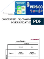 Concentric or Conglomerate Diversification