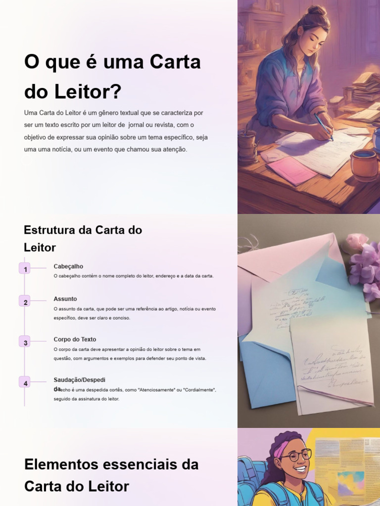 Estrutura da Carta do Leitor | PDF | Comunicação | Editorial