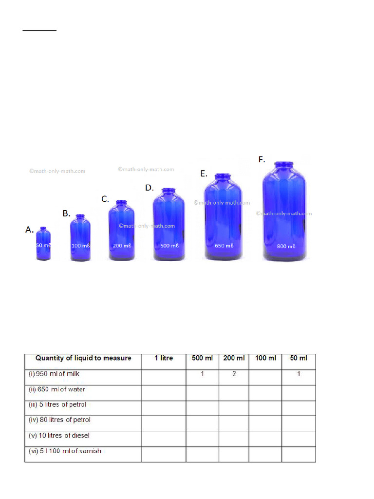 Capacity2 | PDF | Litre